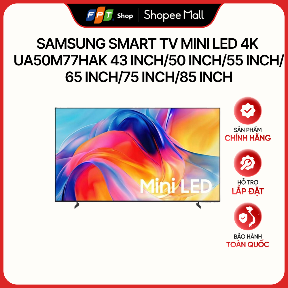 Samsung Smart TV Mini LED 4K  UA50M77HAK 43 inch/50 inch/55 inch/ 65 inch/75 inch/85 inch