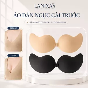 Miếng dán ngực silicon siêu dính, Áo dán ngực cài trước tạo khe sexy gợi cảm LANIXA D0129