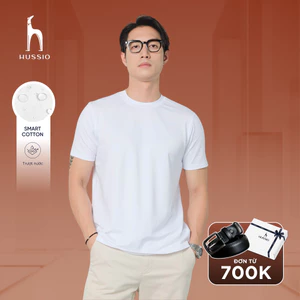 Áo thun nam ANTIWE smart cotton ELS trượt nước, co dãn tốt, mềm mại, tôn dáng, trẻ trung - HUSSIO