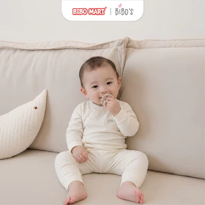 Bộ Sơ Sinh Cài Lệch Dài Tay BiBo's Chất Liệu Cotton Mềm Mại Nhiều Màu Cho Bé - Bibo Mart