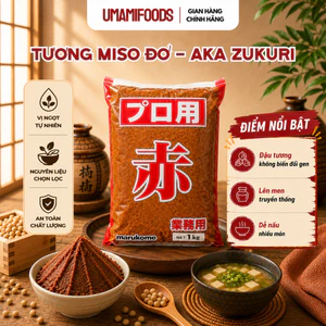 Đậu Tương Lên Men Akamiso 1kg (Shinsyu-ichi Miso) | Tương Miso Nhật Bản | Nấu Súp Miso, Ướp Thịt, Làm Sốt