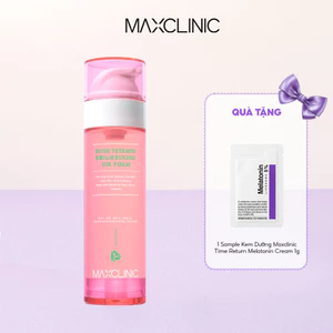 Dầu Rửa Mặt Tạo Bọt Làm Sáng Da Maxclinic Rose Vitamin Brightening Oil Foam Cleaser 110g/ 310g