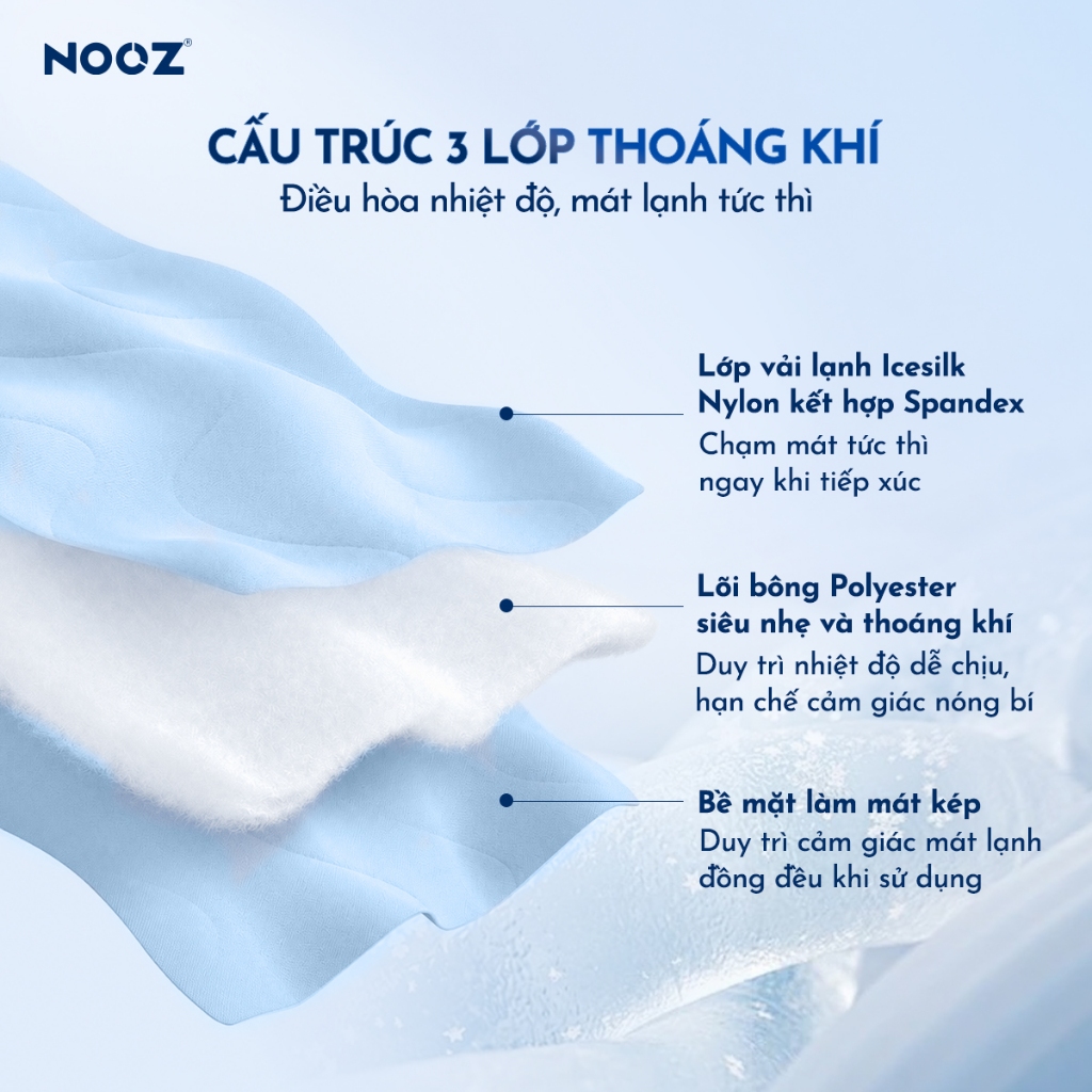 Chăn Lạnh NOOZ Icesilk N4 Mền Điều Hoà Lõi Bông Mỏng Nhẹ Vải Mát Lạnh NOOZ Home Goods Bedding | BigBuy360 - bigbuy360.vn