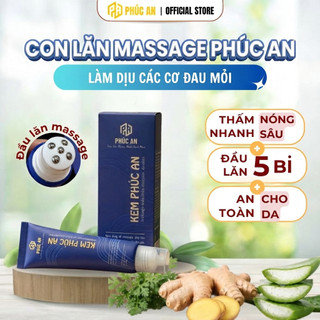 Con lăn massage cổ vai gáy Phúc An, thanh con lăn cạo gió mát xa, làm dịu các cơn đau mỏi - 50gr