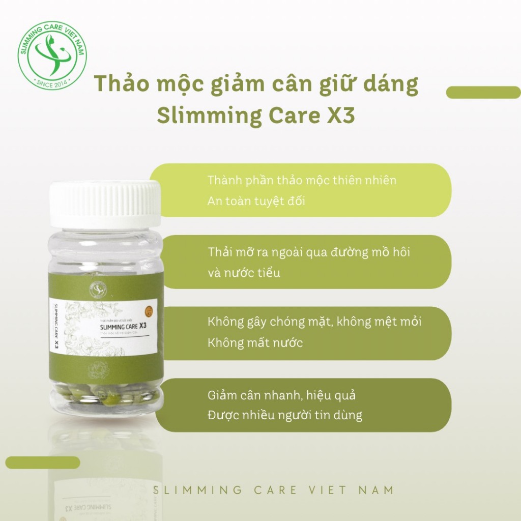 [CHÍNH HÃNG] GIẢM CÂN SLIMMING CARE X3 CẢI TIẾN GIẢM MỠ SIẾT EO THON GỌN GIẢM CÂN