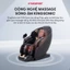 Ghế massage Kingsport Deluxe G24 Sonic, 24 chương trình massage, công nghệ cảm biến thông minh.