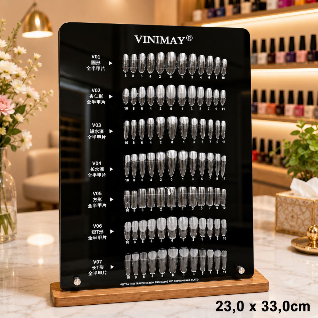 [TẶNG KÈM MÓNG VÀ KEO] 6/9/12/15/24/68/84 bảng mica trưng mẫu nail - bảng mica trưng bày màu sơn mẫu nail