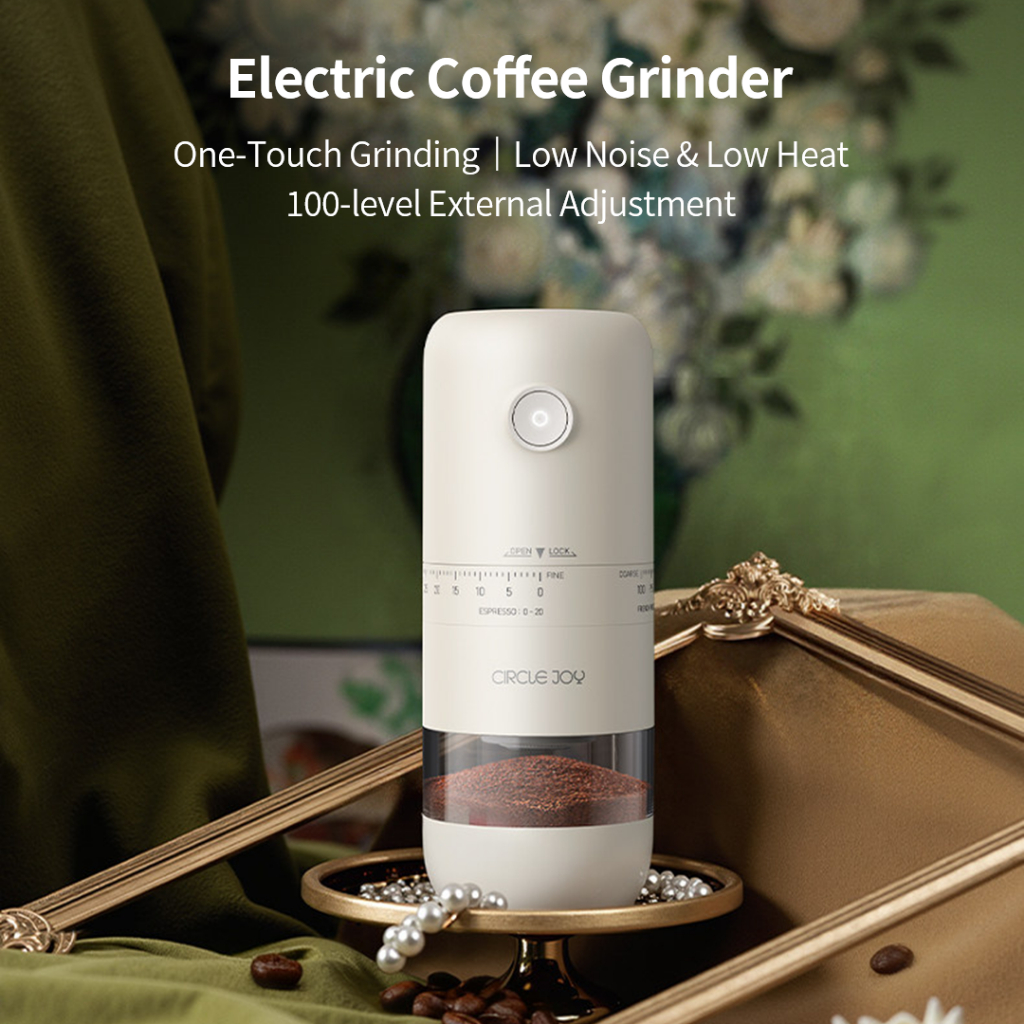 Circle Joy Ultra Máy Xay Cà Phê Điện 100 Mức Xay Burr Gốm Type-C Pin 1800mAh | BigBuy360 - bigbuy360.vn
