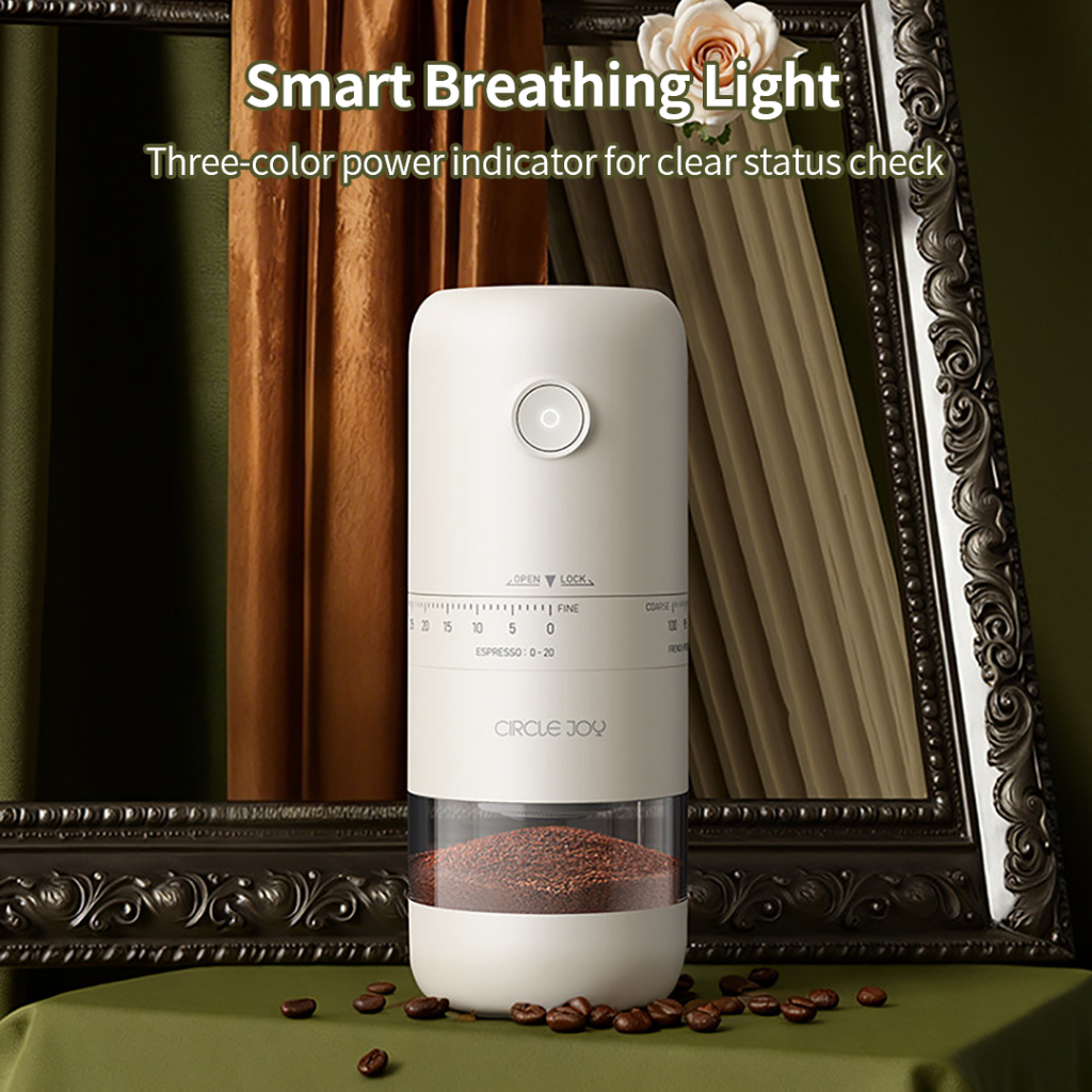 Circle Joy Ultra Máy Xay Cà Phê Điện 100 Mức Xay Burr Gốm Type-C Pin 1800mAh | BigBuy360 - bigbuy360.vn