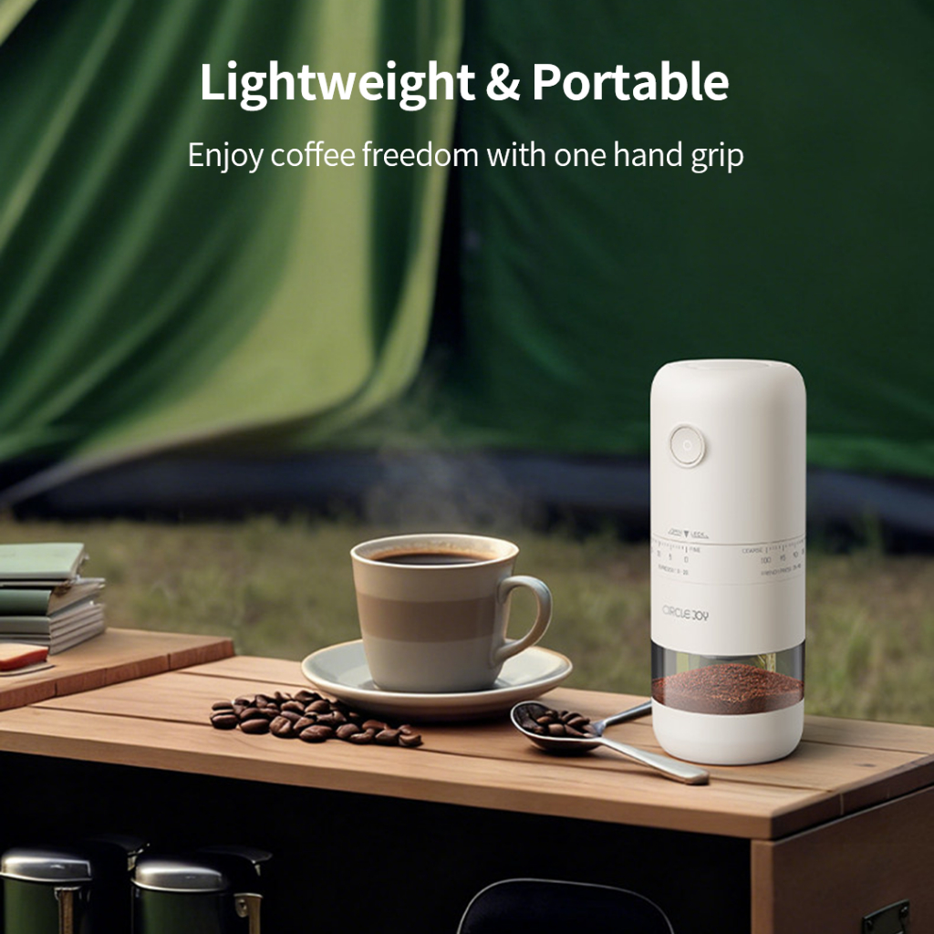 Circle Joy Ultra Máy Xay Cà Phê Điện 100 Mức Xay Burr Gốm Type-C Pin 1800mAh | BigBuy360 - bigbuy360.vn