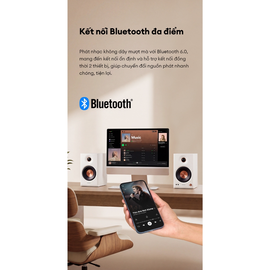 Loa Kiểm Âm EDIFIER MR4 MKII | Công Xuất 80W | Bluetooth 6.0 | Hi-Res Audio & Hi-Res Audio Wireless | Bảo Hành 15 Tháng | BigBuy360 - bigbuy360.vn