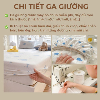 Bộ ga giường và vỏ gối Cotton Đũi Windy M2T BEDDING - bộ gồm 1 ga giường và 2 vỏ gối nằm, mềm, mịn, mát