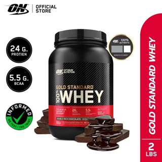 Optimum Nutrition Tiêu chuẩn vàng 100% Whey Protein 2lbs(0.9kg) Whey Protein, Xây dựng cơ bắp.
