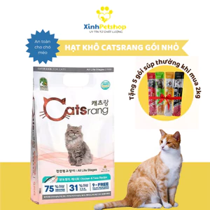 Thức Ăn Cho Mèo Catsrang Bổ Sung Omega 3 6 9 Tốt Cho Da Lông 1.5kg, 1kg