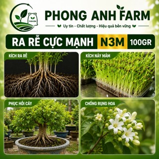 Thuốc Kích Rễ N3M - Thuốc Kích Thích Ra Rễ Cực Mạnh Siêu Ra Rễ Cho Cây - Dùng cho loại cây trồng từ rau, cây ăn quả