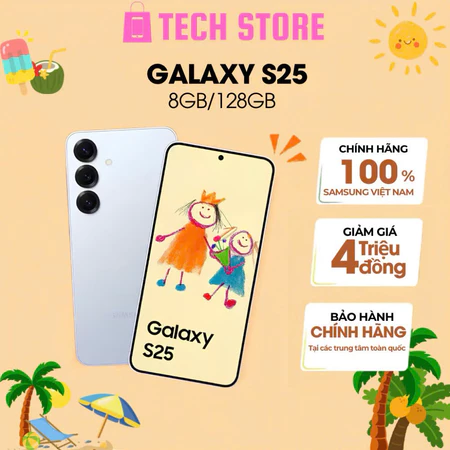 [Trôi bảo hành] Điện thoại Samsung Galaxy S25 5G 12/256GB - Galaxy AI, Snapdragon 8 Elite - Bảo hành chính hãng