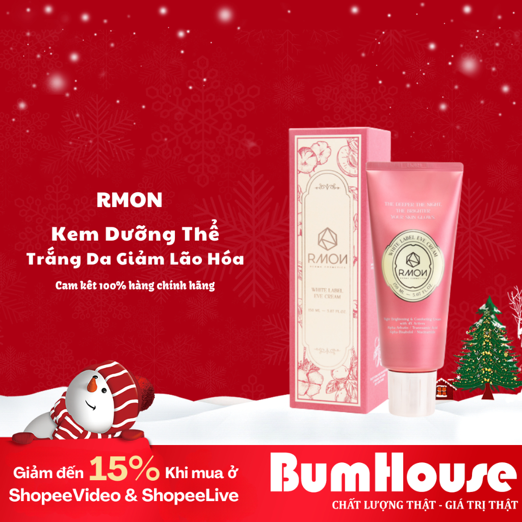 [HÀNG CTY] Kem Dưỡng Thể Ban Đêm Trắng Da Chuyên Sâu Rmon White Label Eve Cream 150ml