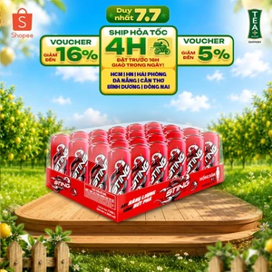Thùng 24 Lon Nước Tăng Lực Sting Dâu (320ml/lon)