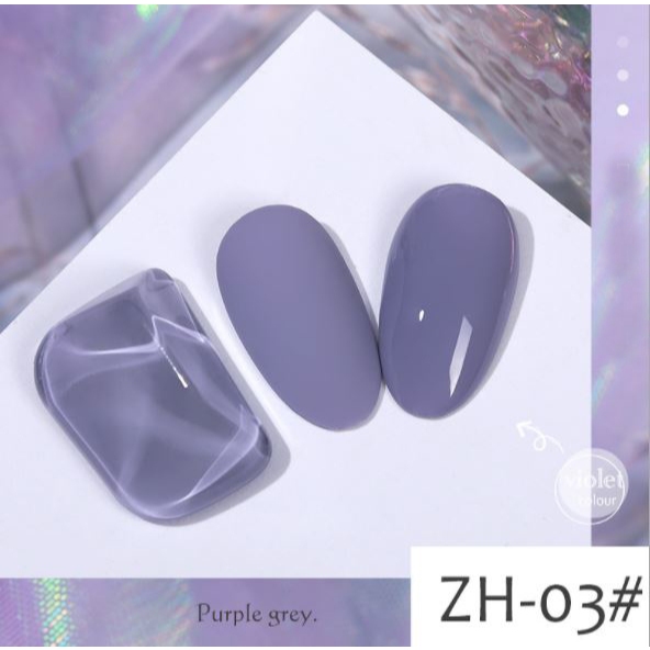 Sơn gel AS chọn lẻ chai 6 màu tím khói ZH