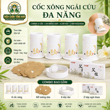 Hộp Đốt Xông Ngải Cứu Giấy Dán Tái Sử Dụng Nhiều Lần, Dụng Cụ Xông Hơ Ngải Cứu, Hộp Giữ Nhiệt Hơ Ngải Cứu