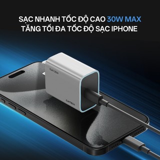 Củ Sạc GaN CUKTECH A18C 1C | Cống Suất 30W | Hỗ Trợ Sạc Nhanh | Thiết Kế Nhỏ Gọn | Bảo Hành 18 Tháng