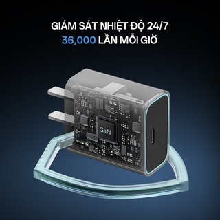 Củ Sạc GaN CUKTECH A18C 1C | Cống Suất 30W | Hỗ Trợ Sạc Nhanh | Thiết Kế Nhỏ Gọn | Bảo Hành 18 Tháng