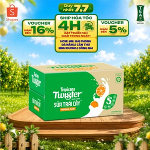 Thùng 24 Chai Sữa Trái Cây Hương Cam Twister (320ml/chai)