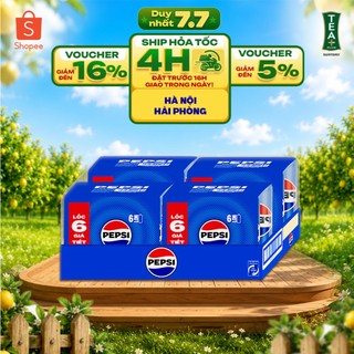 [SALE 15.7] Thùng 24 Lon Nước Ngọt Giải Khát Có Gaz Pepsi (235ml/lon)
