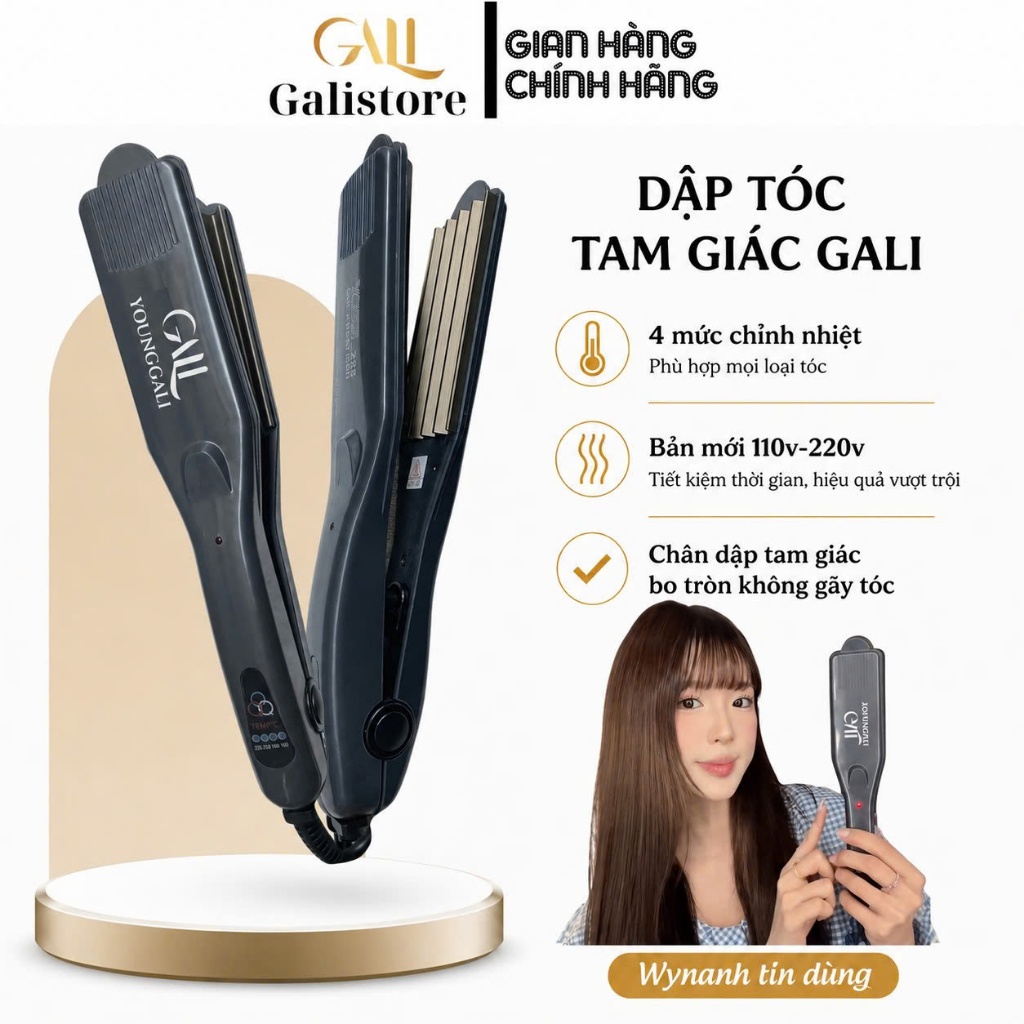 Máy dập xù GALI bấm xù , bấm phồng tạo kiểu tóc làm phồng chân tóc bản to cao cấp younggali - PL-288 Galistore