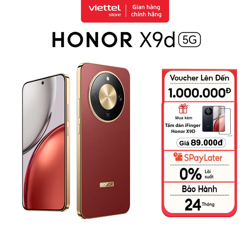 Điện thoại Honor X9d 5G 12GB + 512GB Chính hãng | Pin 8300mAh | Màn hình 6.79″ 1.5K | NFC