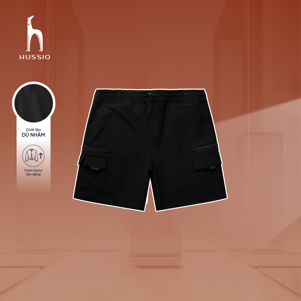 [SALE LẺ SIZE] Quần short đa năng 8 TÚI vải DÙ NHÁM, trượt nước, chống bám bụi, ngăn trầy xước, bền bỉ - HUSSIO