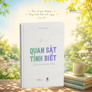 Sách Quan sát tỉnh biết - Nghệ thuật làm như không | Infinity Books | Phương Bùi