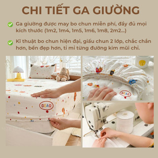 Bộ ga giường và vỏ gối Cotton Đũi Windy M2T BEDDING - bộ gồm 1 ga giường và 2 vỏ gối nằm 50x70cm, mềm, mịn, mát