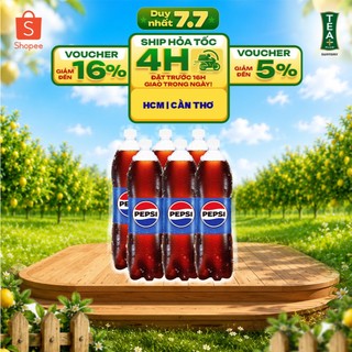 [SALE 15.7] Lốc 6 Chai Nước Ngọt Giải Khát Có Gaz Pepsi (1,5L/chai)