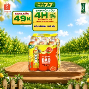 Lốc 6 Chai Trà Ô Long Tea+ Đào Trái Cây Nhiệt Đới (450ml/chai)
