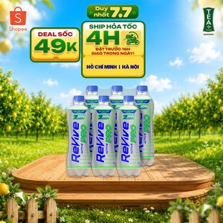 [SALE 15.7] Lốc 6 Chai Nước Điện Giải Revive Thể Thao Active Pro Không Ga (450ml/chai)