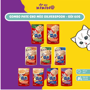 Pate Cho Mèo Silver Spoon - Gói 60g - Thức Ăn Ướt Cho Mèo, Gói Dạng Sốt, Thạch