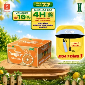 Thùng 24 Chai Nước Trái Cây Twister Cam (450ml/chai)