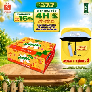 [SALE 15.7] Thùng Nước Ngọt Giải Khát Có Gaz Mirinda Cam (320ml/lon)
