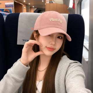 Mũ Lưỡi Trai HAZIN Form Cứng, Thêu Chữ Peachy, Nón Lưỡi Trai Nam Nữ Chất Vải Kaki Thoáng Mát Nhiều Màu Hot Trend