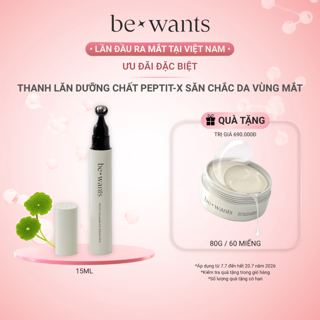 Thanh Lăn Dưỡng Chất Peptit-X bewants Săn Chắc Da Vùng Mắt 15ml