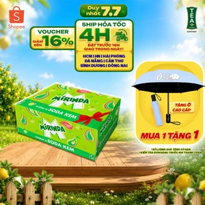 Thùng Nước Ngọt Giải Khát Có Gaz Mirinda Soda Kem (320ml/lon)