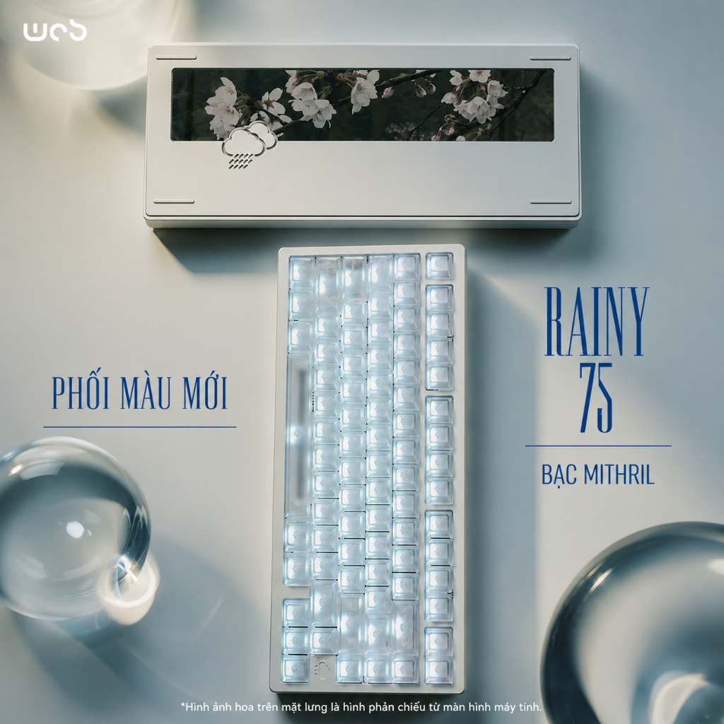 RAINY75 Limited – Bàn phím cơ nhôm CNC | 3 Chế Độ Kết Nối | RGB |  | Gasket | Bảo Hành 12 tháng | BigBuy360 - bigbuy360.vn