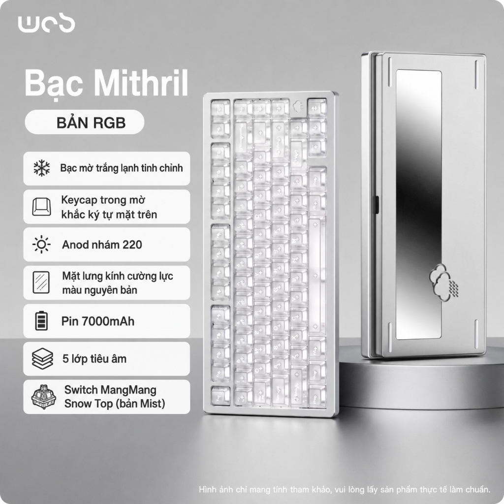 RAINY75 Limited – Bàn phím cơ nhôm CNC | 3 Chế Độ Kết Nối | RGB |  | Gasket | Bảo Hành 12 tháng | BigBuy360 - bigbuy360.vn