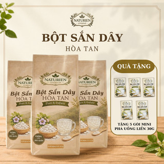 Combo 3 Túi Bột Sắn Dây Naturien 500G, Bột Sắn Dây Nguyên Chất Giải Nhiệt Đẹp Da