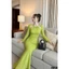 Đầm thun cổ yếm dài tay ba màu A2453