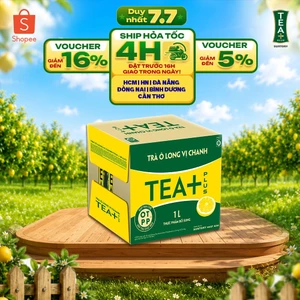 Thùng 12 Chai Trà Ô long Tea+ Vị Chanh (1000ml/chai)