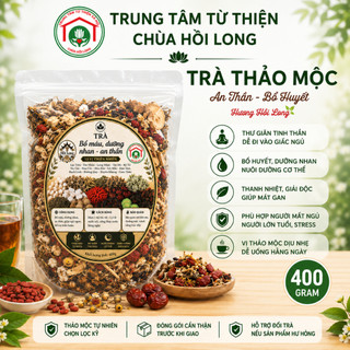 Trà Thảo Mộc Hà Thủ Ô Hồi Long 400g – Bổ Máu, An Thần, Hỗ Trợ Ngủ Ngon, Giảm Rụng Tóc, Thanh Nhiệt