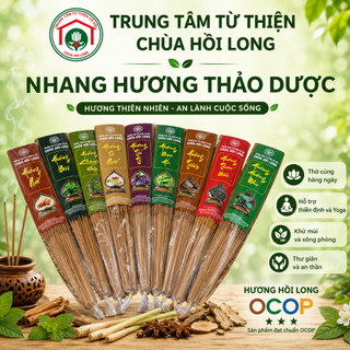 [Mua Nhiều Giảm Giá] Nhang Hương Que Sạch 100% Thảo Mộc Chùa Hồi Long - Combo Tự Chọn Mùi