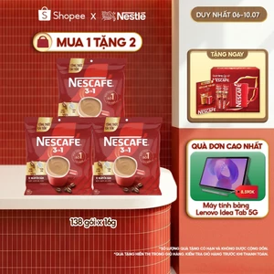 Combo 3 Bịch Cà phê Hòa tan NESCAFÉ VỊ NGUYÊN BẢN 46 gói - Đậm thơm hài hòa